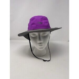 Outdoor Research OR Kids Seattle Sombrero Purple Grey YOUTH M/L Sun Hat UPF 50